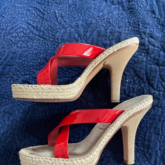 Red Prada heels size 39 women’s 9 - Picture 3 of 6